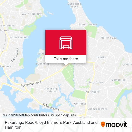 Pakuranga Road / Lloyd Elsmore Park map