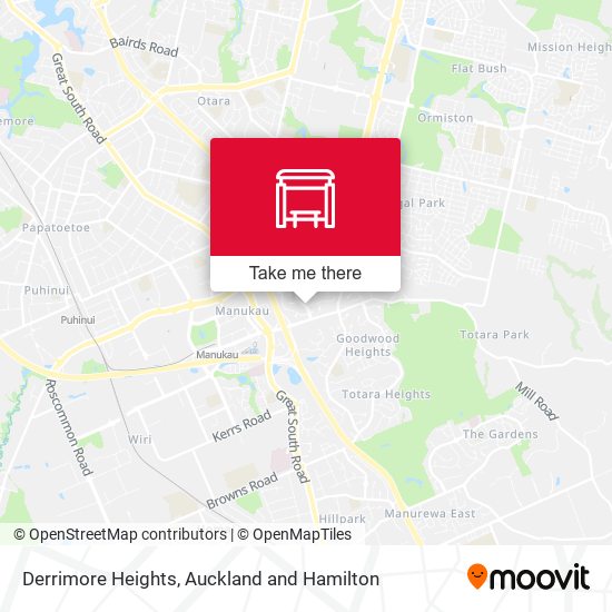 Derrimore Heights map