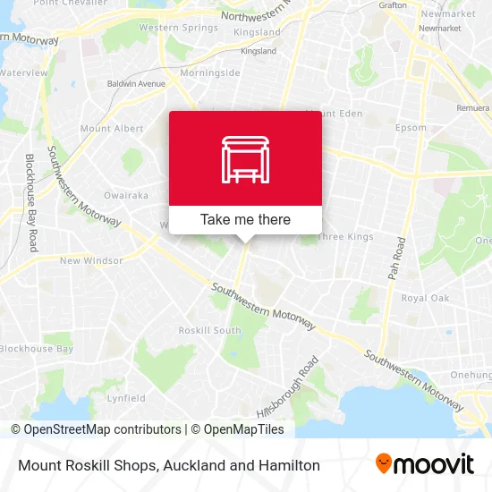 Mount Roskill Shops map