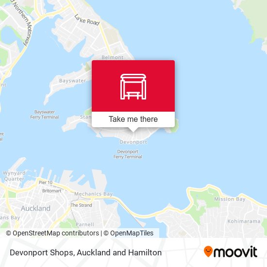 Devonport Shops map