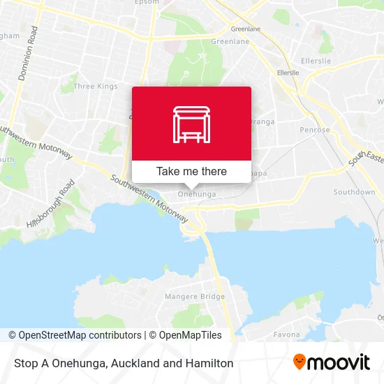 Stop A Onehunga map