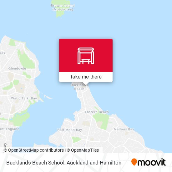 Bucklands Beach School map