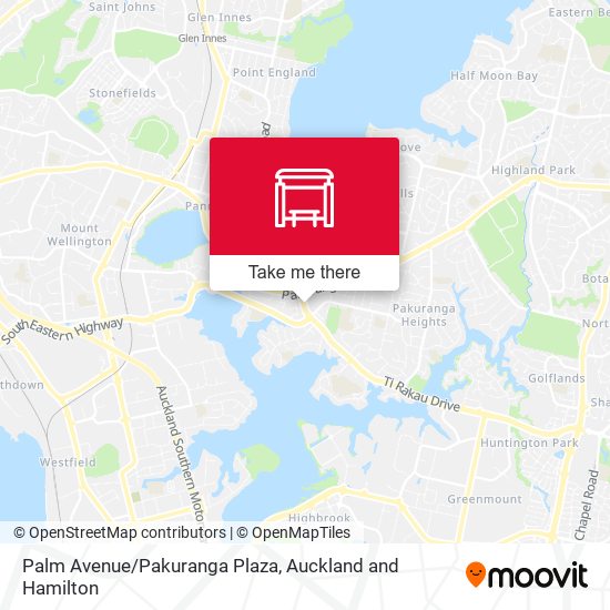 Palm Avenue/Pakuranga Plaza map