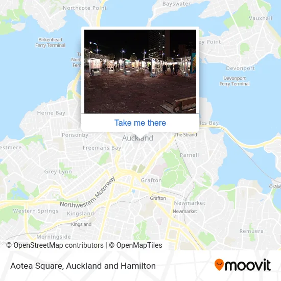 Aotea Square map