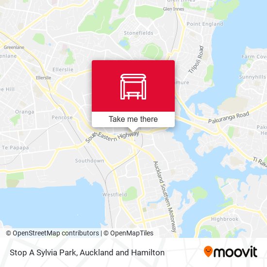 Stop A Sylvia Park map