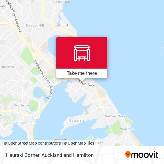 Hauraki Corner map