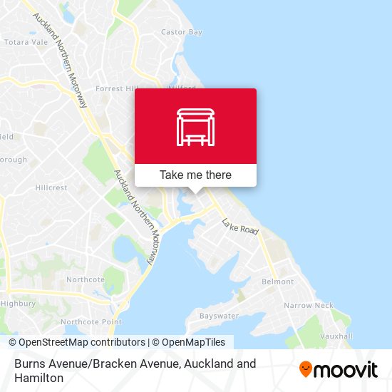 Burns Avenue/Bracken Avenue map