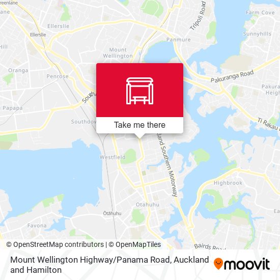 Mount Wellington Highway / Panama Road map