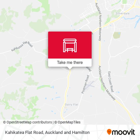 Kahikatea Flat Road map