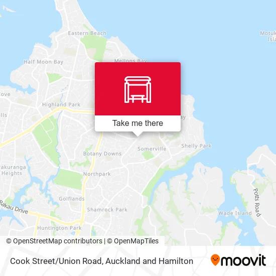 Cook Street/Union Road map