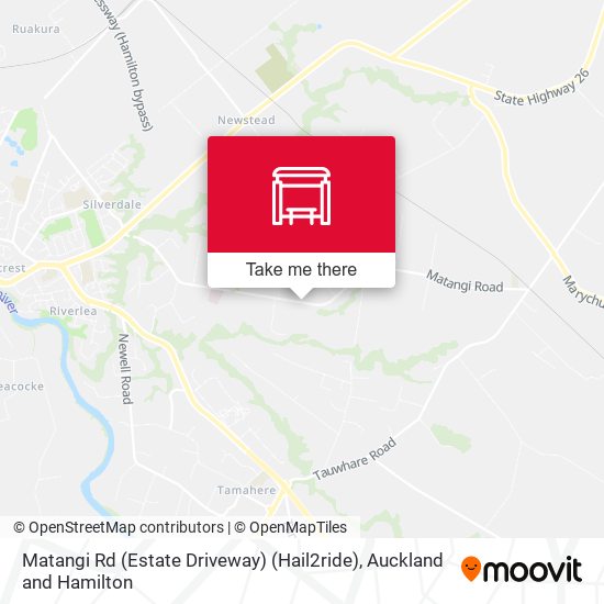 Matangi Rd (Estate Driveway) (Hail2ride) map