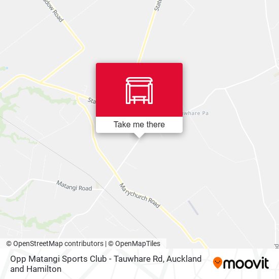 Opp Matangi Sports Club - Tauwhare Rd map
