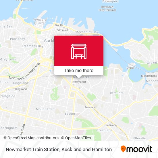 Newmarket Train Station map
