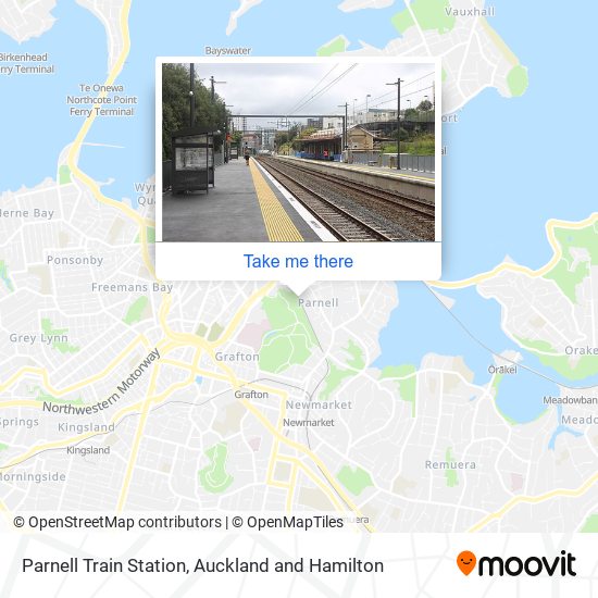 Parnell Train Station map