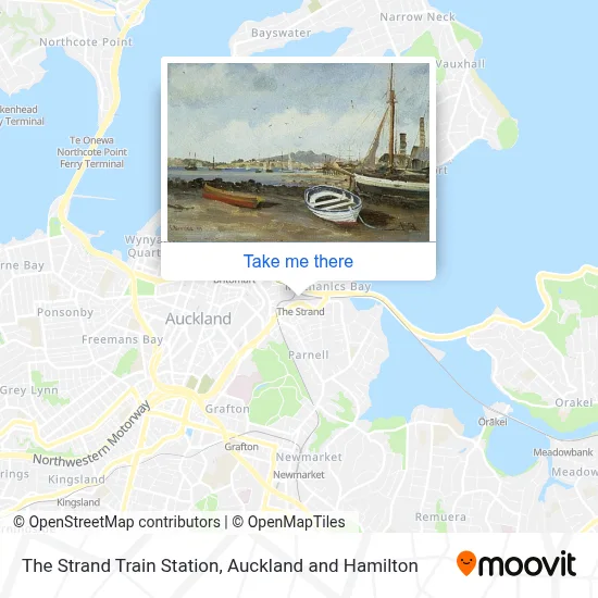 The Strand Train Station map