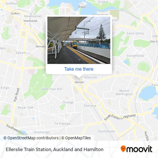 Ellerslie Train Station map