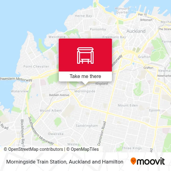 Morningside Train Station map