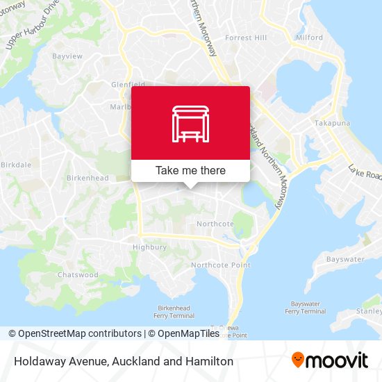 Holdaway Avenue map