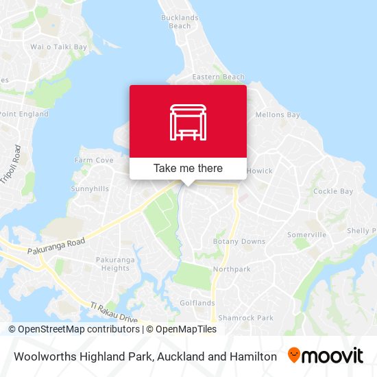 Woolworths Highland Park map