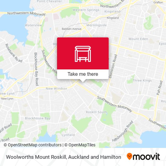 Woolworths Mount Roskill map