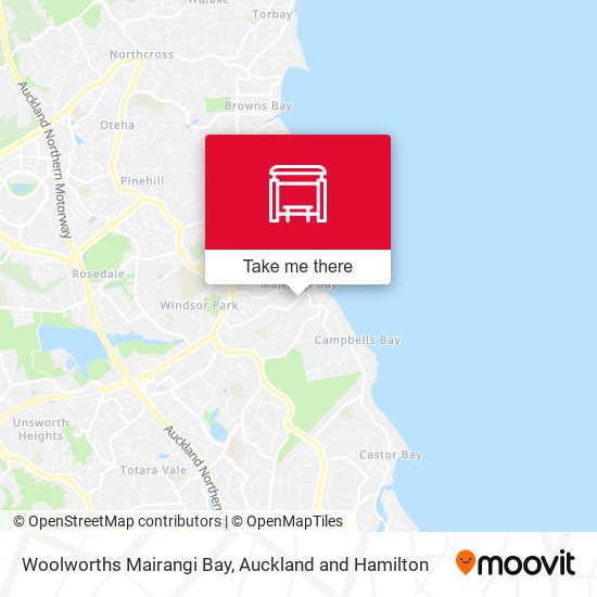 Woolworths Mairangi Bay地图