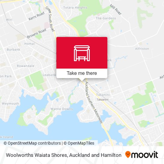 Woolworths Waiata Shores map