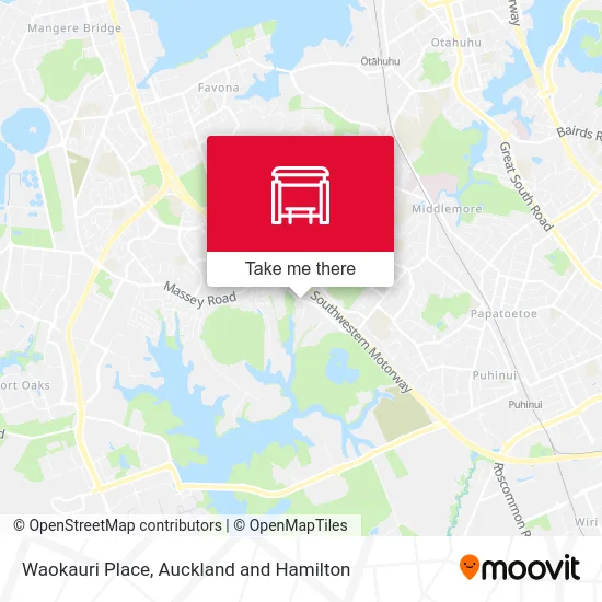 Waokauri Place map
