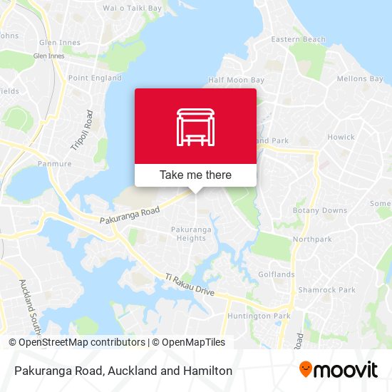 Pakuranga Road map