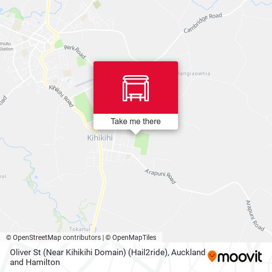 Oliver St (Near Kihikihi Domain) (Hail2ride) map