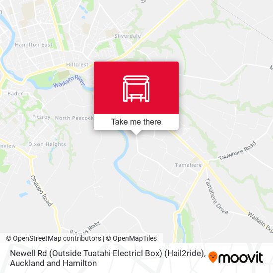 Newell Rd (Outside Tuatahi Electricl Box) (Hail2ride) map