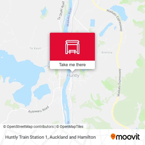 Huntly Train Station 1 map
