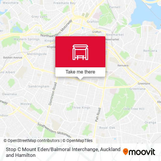 Stop C Mount Eden / Balmoral Interchange map