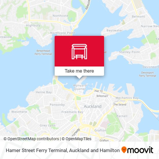Hamer Street Ferry Terminal map