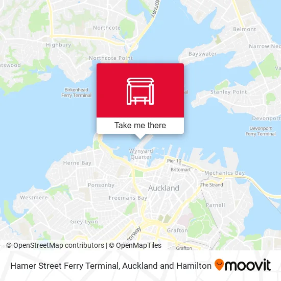 Hamer Street Ferry Terminal map