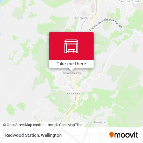 Redwood Station map