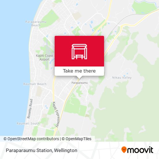 Paraparaumu Station map