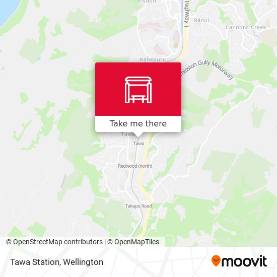Tawa Station map