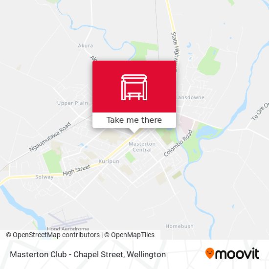 Masterton Club - Chapel Street map