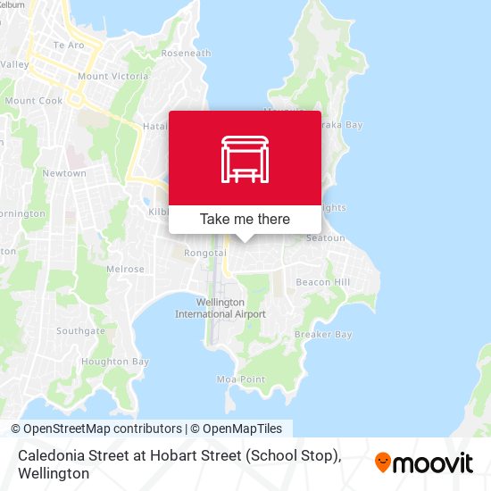 Caledonia Street at Hobart Street (School Stop)地图