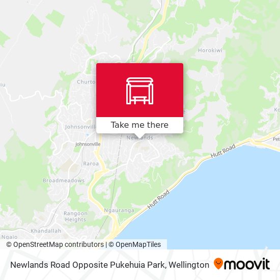 Newlands Road Opposite Pukehuia Park map