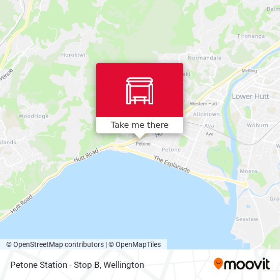 Petone Station - Stop B map