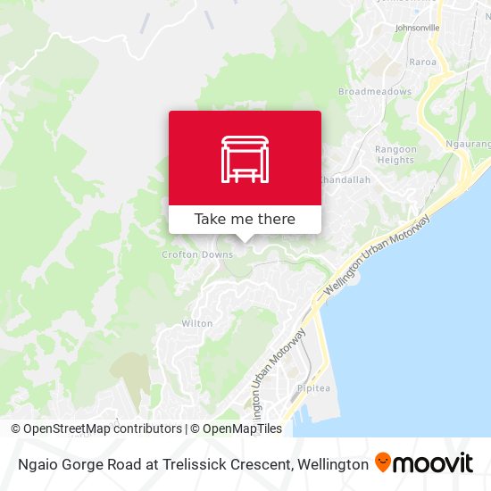 Ngaio Gorge Road at Trelissick Crescent map