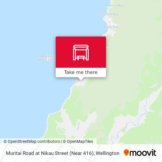 Muritai Road at Nikau Street (Near 416) map