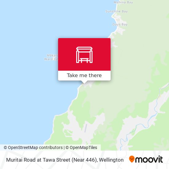 Muritai Road at Tawa Street (Near 446) map