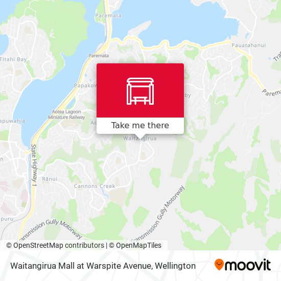 Waitangirua Mall at Warspite Avenue map