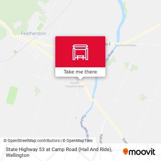 State Highway 53 at Camp Road (Hail And Ride) map