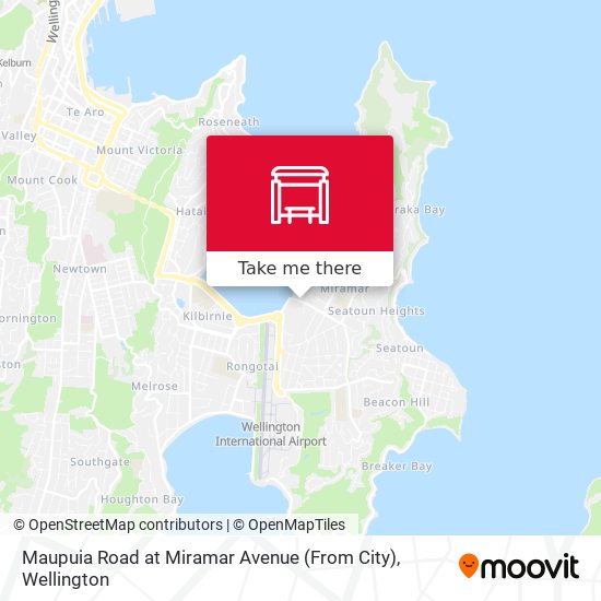 Maupuia Road at Miramar Avenue (From City)地图