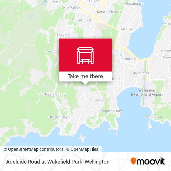 Adelaide Road at Wakefield Park map