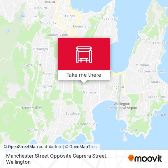 Manchester Street Opposite Caprera Street map