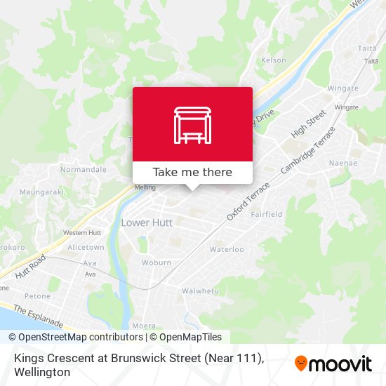 Kings Crescent at Brunswick Street (Near 111) map